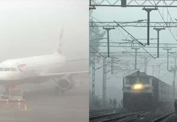 வட இந்தியாவில் நீடிக்கும் கடும் பனி:  விமானங்கள், ரயில் சேவை பாதிக்கும்